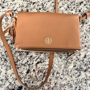 Tory Burch Brown Leather Crossbody Bag